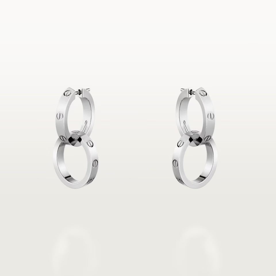 [Stars Jewelry]LOVE 3.3MM DANGLE EARRINGS
