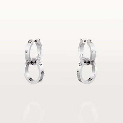 [Stars Jewelry]LOVE 3.3MM DANGLE EARRINGS